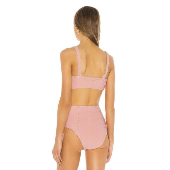 JONATHAN SIMKHAI Piped Luxe Strap Bikini Top M - Picture 5 of 8